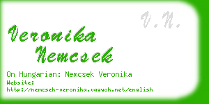 veronika nemcsek business card